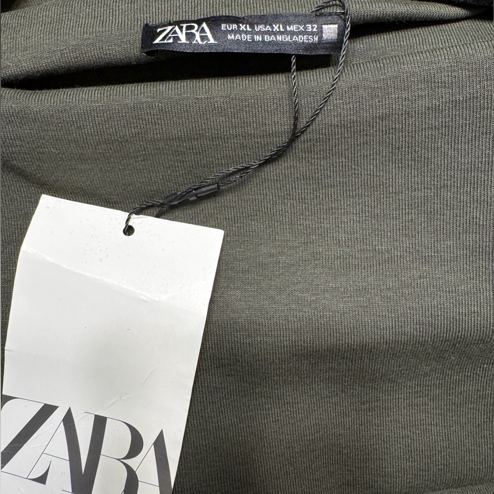 ZARA Body-Con Maxi dress in Olive